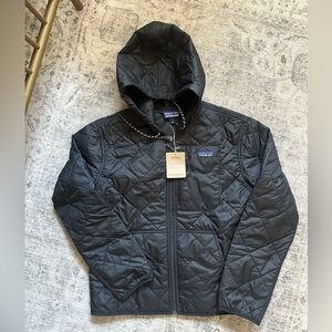 Patagonia Black Quilted Bomber Hoody